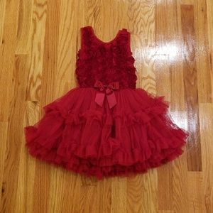 Beautiful Red Rose Tutu Dress (little girl)